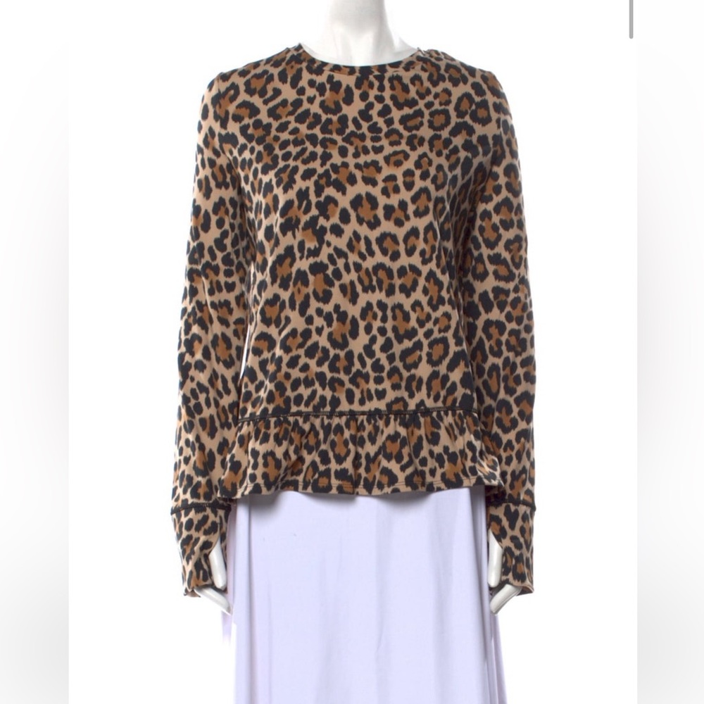 Cute Leopard Kate Spade tunic-love those sleeves!